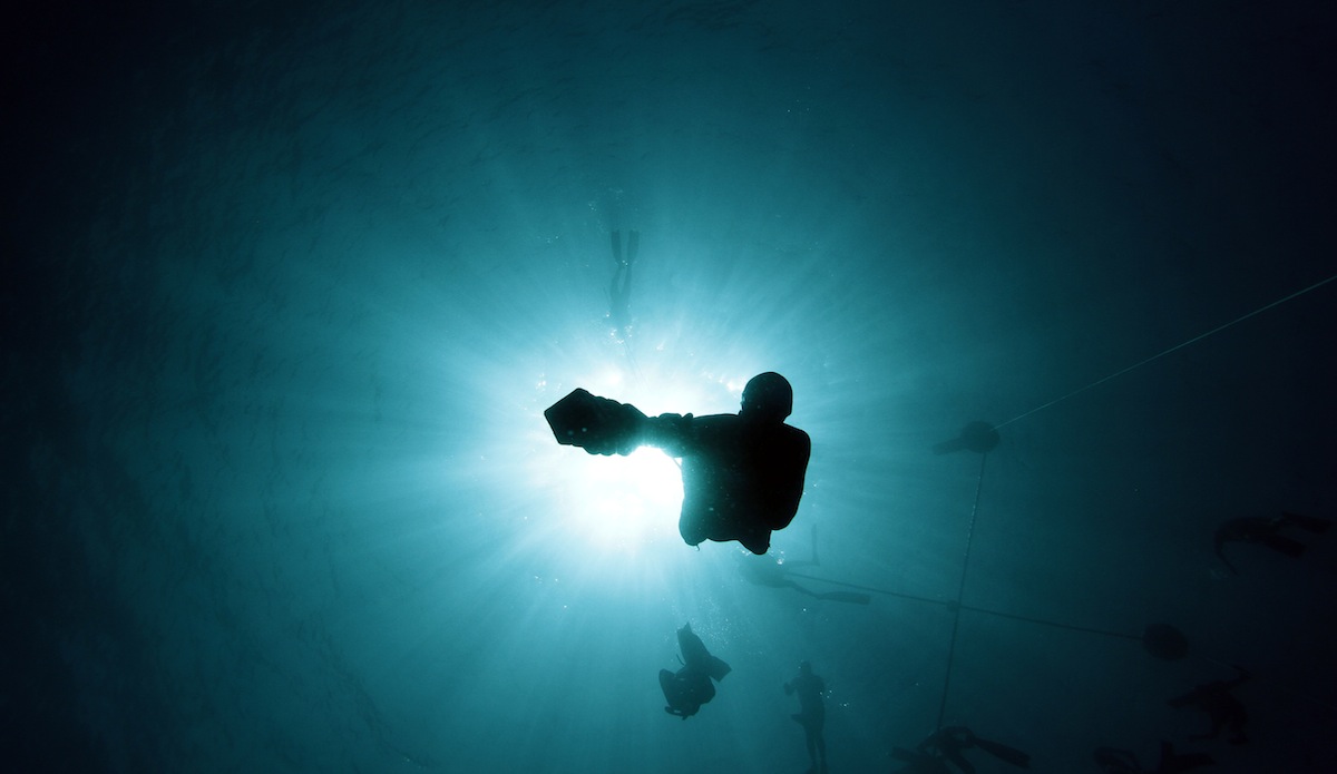 Something about this is so peaceful. There is a silence under the water that is beautiful. Even when being pulled to the depths by a free weight. Photo: <a href=\"https://instagram.com/el_squid\">Anthony Dooley</a>