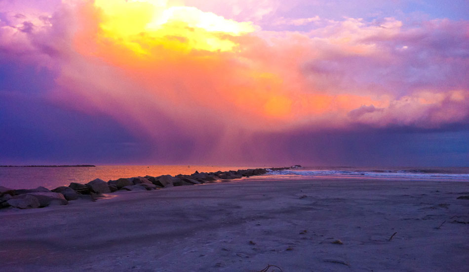 The calm after the storm. Hurricane Irene. Wrightsville Beach, NC. <b>Photo:</b> <a href=\"https://www.chrisfrickphotography.com/\" target=_blank>Chris Frick</a>