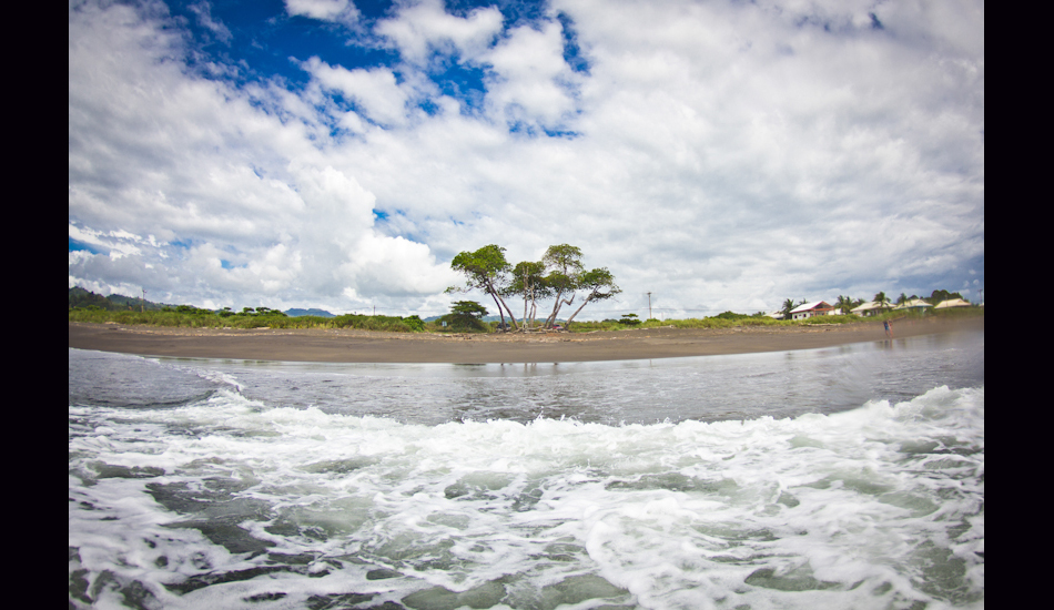Costa Rica, 2012. This is a local spot me and the guys surfed right down from our house. It is one of the most consistent beach breaks in the world with 4 miles of secluded black sand beach. Photo: <a href=\"https://www.chrisfrickphotography.com/\" target=_blank>Chris Frick</a>
