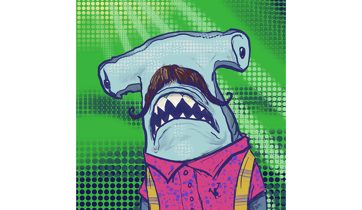 Hammerhead Hipster. <a href=\"https://opensea.io/assets/seamugz\" target=\"_blank\" rel=\"noopener\">Buy here</a>