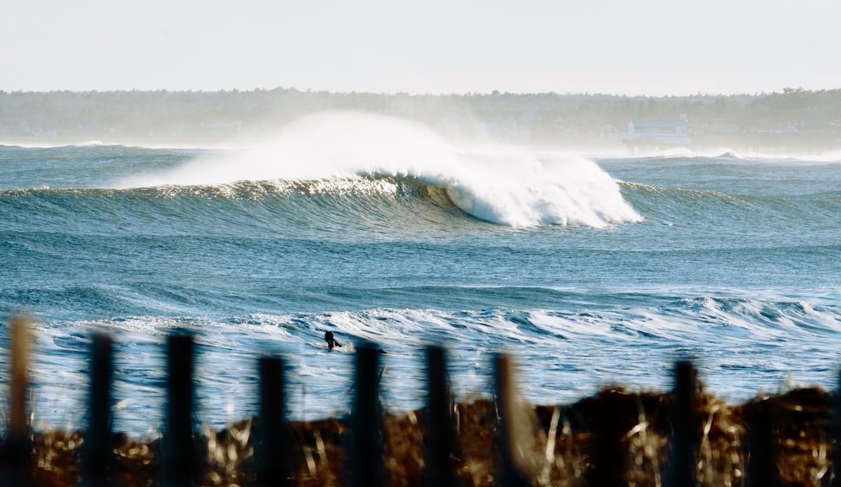 Seriously, it was perfect. Air around 30 degrees, water in the high 30s, offshore wind howling. Photo: <a href=\"https://www.instagram.com/gabereuben/?hl=en\"> Gabe Reuben </a>
