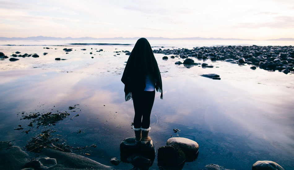 A look back across a mirrored ocean from Canada to the States. Photo: <a href=\"https://www.gaz-art.com/\">Gary Parker</a>