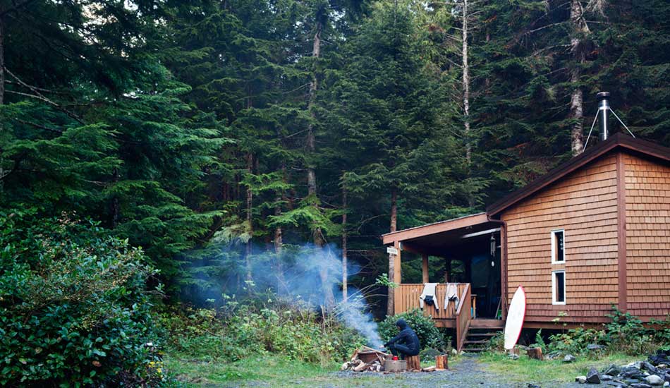 This was home for a few months. No power or running water. But plenty of wood and amazing times. Photo: <a href=\"https://www.gaz-art.com/\">Gary Parker</a>