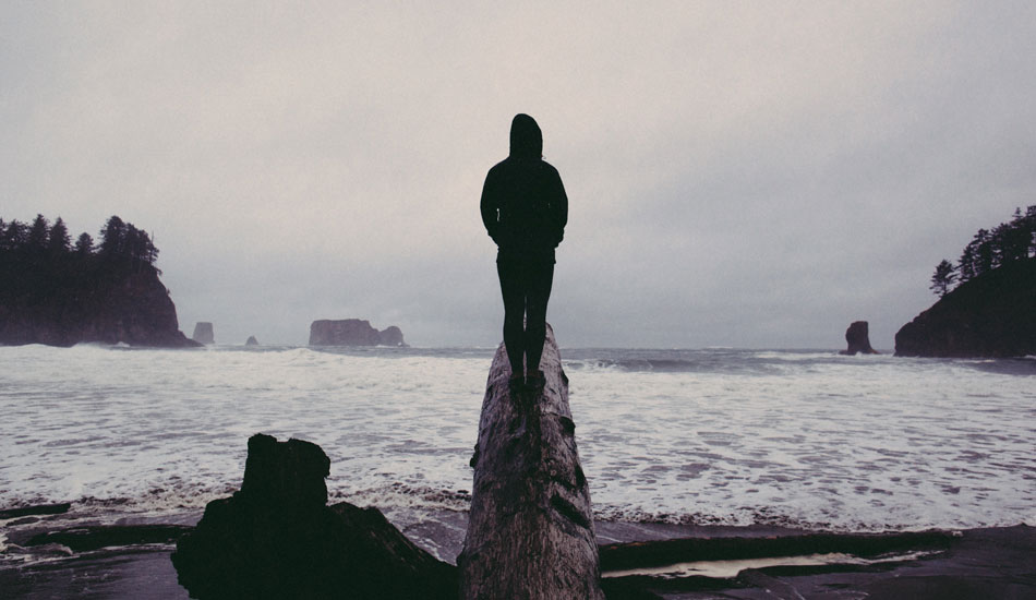 This photograph was taken on one of the furthest northwest beaches you access in the states.  The swell was filling in but so was the storm. Photo: <a href=\"https://www.gaz-art.com/\">Gary Parker</a>
