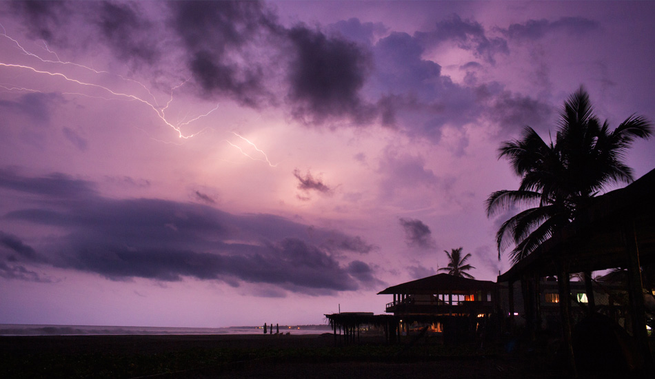 A storm rolls in from the Pacific lighting up the sky. Photo: <a href=\"https://www.gaz-art.com/\">Gary Parker</a>