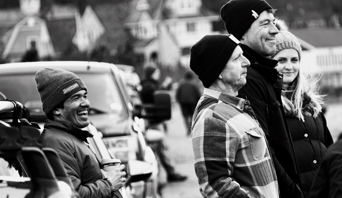 The sessions sometimes blend together, but the camaraderie on the sidewalk always sticks with me. I usually skip the last few waves and make sure to leave enough time to bask in the afterglow with friends. Photo: Christopher Gauthier
