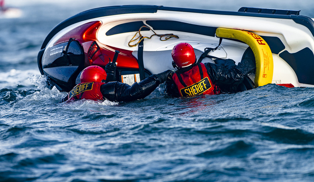 Contests at Maverick’s are a sensitive and volatile subject in the best of times. From who holds the permits, to who is invited, to the name, sponsors, the inclusion of women, you name it, it’s highly debated. Photo: <a href=\"https://driftwoodfoto.com/\" target=\"_blank\">Ben Ginsberg</a>