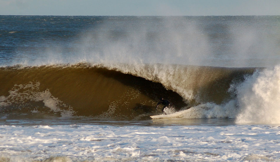 Long Branch breaking the season\'s lone flat spell in late January. Photo: M. Peeler