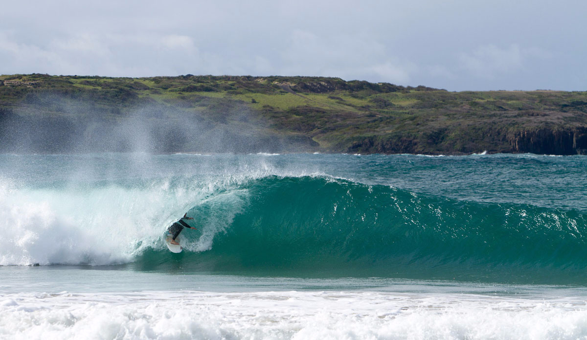 Deep down the rabbit hole of a perfect beach break. PPhoto: <a href=\"https://instagram.com/jackgorephoto/\" target=\"_blank\">Jack Gore</a>