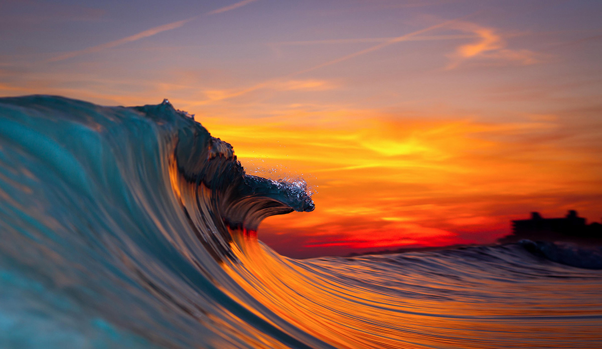 On this night the water reflected a reverse rainbow effect that was highlighted by my flash attachment.  The beauty of the ocean is surreal. Photo: <a href=\"https://www.surferphotos.com/\">Graham Hunt</a>