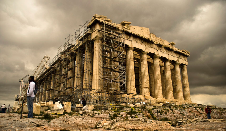 Revamping.the Acropolis.  Photo: Andreas Tsamtsouris