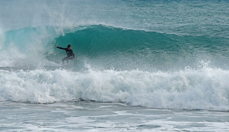 Peter Korevesis just about there. Photo: Andreas Tsamtsouris