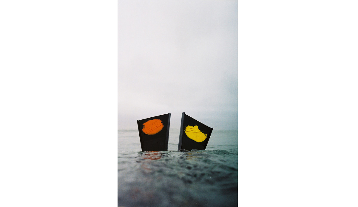 My trusty Viper fins. Custom mismatch for ultimate performance. Photo: Gregory Swanson