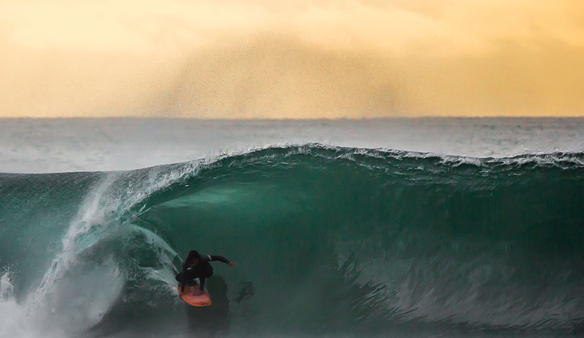 Ken Suzuki tucking into a thick one. Photo: <a href=\"https://instagram.com/jeff_davis\"> Jeff Davis</a>