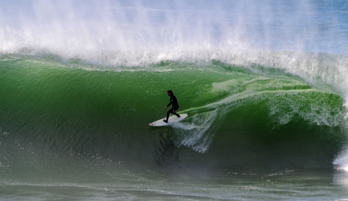 We all have those special days that we will never forget. This is one of mine in Portugal. When it\'s on, it really turns on. My good friend Lyndon Wake and I - among a handful of Portuguese and French surfers, including Nic Von Rupp, Fransisco Alves, and Frederico Moraiis - surfed it for three days solid until the perfect low pressure ventured north. Numerous barrels, beatings, and sun burns later, Mother Nature left us drained and reflecting on how crazy and beautiful the world really is, capable of creating something so very special. Photo: Christyan Ventura