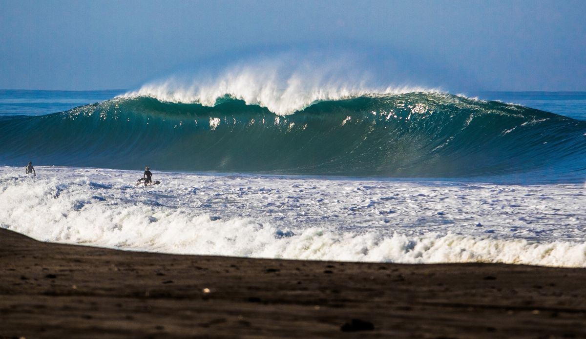 As a freelance photographer, one needs to be always looking for the best bet for the next swells coming. However, sometimes that doesn’t matter. Sometimes luck plays an essential roll in the game. One of the first big south swells of the year was headed to Mexico and I was ready to head to Puerto Escondido. But my surfer girl friend Ana convinced me to go to Pascuales instead. The charts predicted 8- to 10-foot surf, but by the time the swell arrived, it had mutated into 20- to 30-foot. For three days straight the swell kept growing and the conditions got cleaner. The wind was smooth and the action in the water was like nothing I saw before. It was some of the biggest and most perfect waves I had seen in my life. Photo: <a href=\"https://www.marenelmar.com/\">Mariana Marenelmar</a>