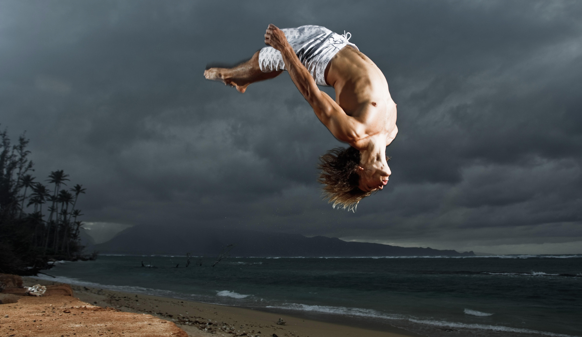 For me, training and being fit is such an important and crucial part or my life.If I didn\'t have it, I wouldn\'t be able to jump from one sport to the other. Acrobatics gives me the best body awareness and keeps me confident and ready to charge at any time. Photo: Quincy Dein
