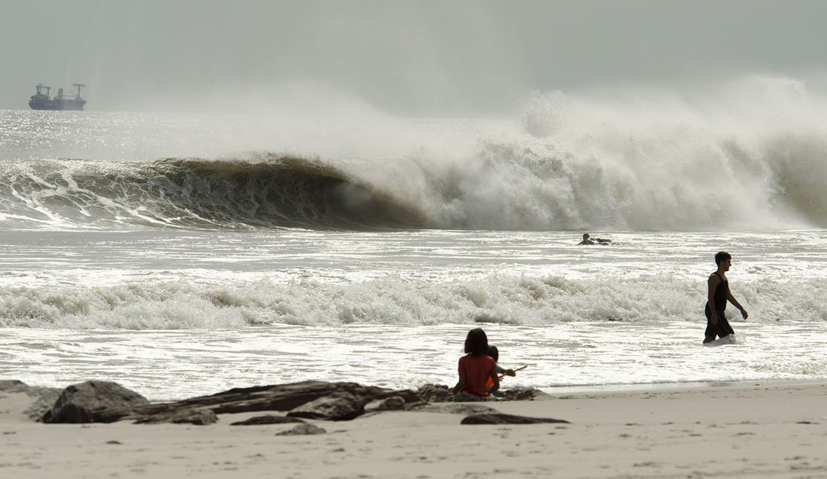 Hermine hits Long Beach, NY. Photo: Ingrid Silva