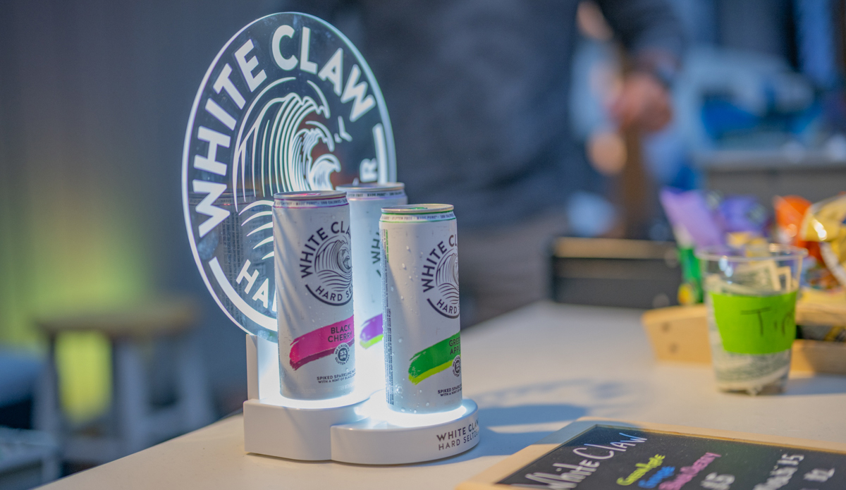 White Claw was in full effect during the event. 