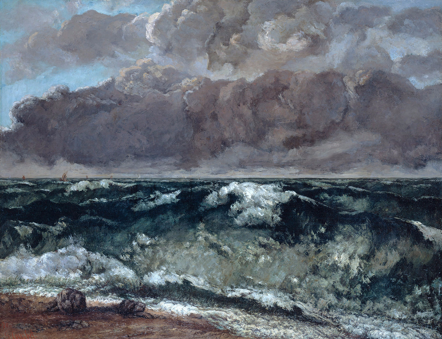 “La Vague.” Gustave Courbet, 1870.