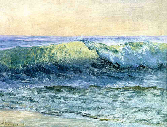 “The Wave.” Albert Bierstadt, 1880.