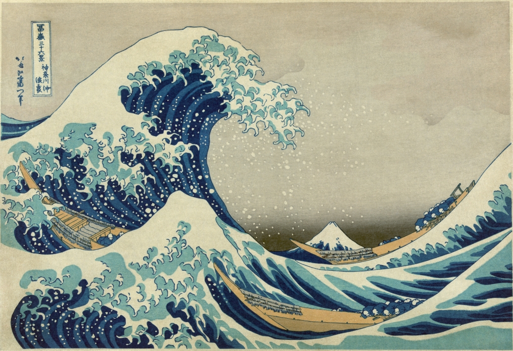 “The Great Wave off Kanagawa.” Katsushika Hokusai, 1829.