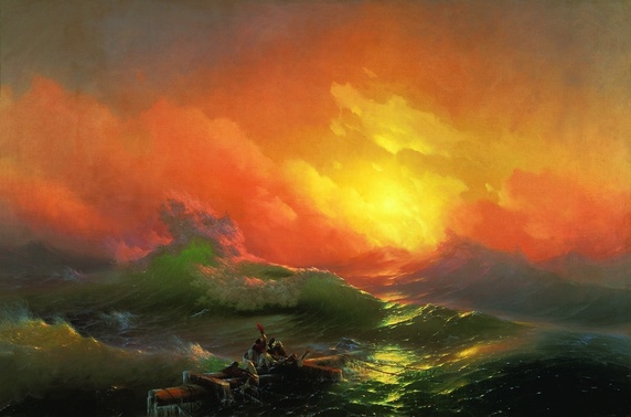 “Ninth Wave.” Ivan Konstantinovich Aivazovsky, 1850.