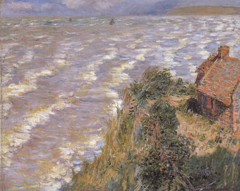 “Pourville, Flood Tide.” Claude Monet, 1882.