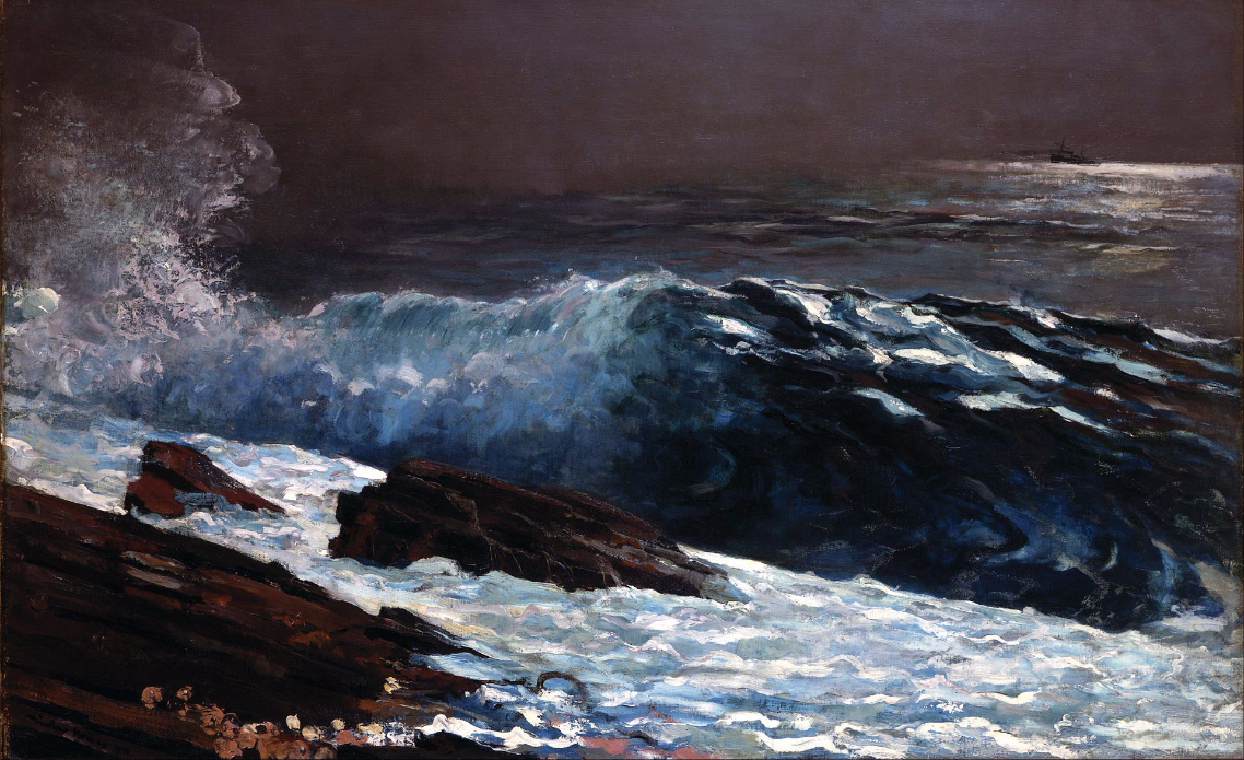 “Sunlight on the Coast.” Winslow Homer, 1890.