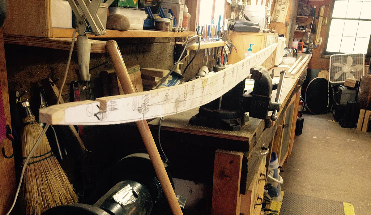 The stringer looks good, the final product, though, has less than desirable rocker. It came out very flat, making the board prone to nose-diving. A lesson learned for the next one.