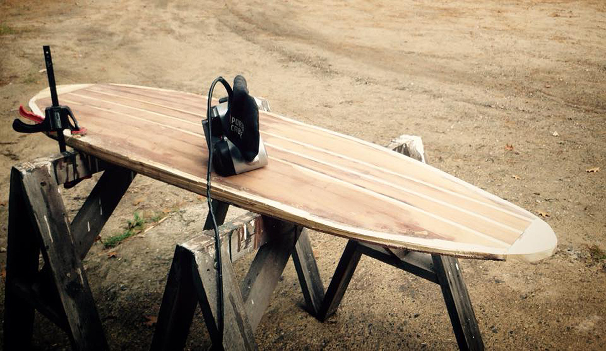 After many hours of belt and orbital sanding, especially shaping the rails, things start coming together.