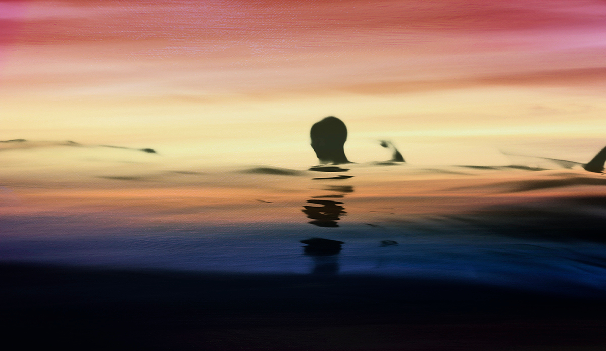  	
The Sea He 2 photos-1 oil on canvas painting Courtesy of Holly Shoebridge