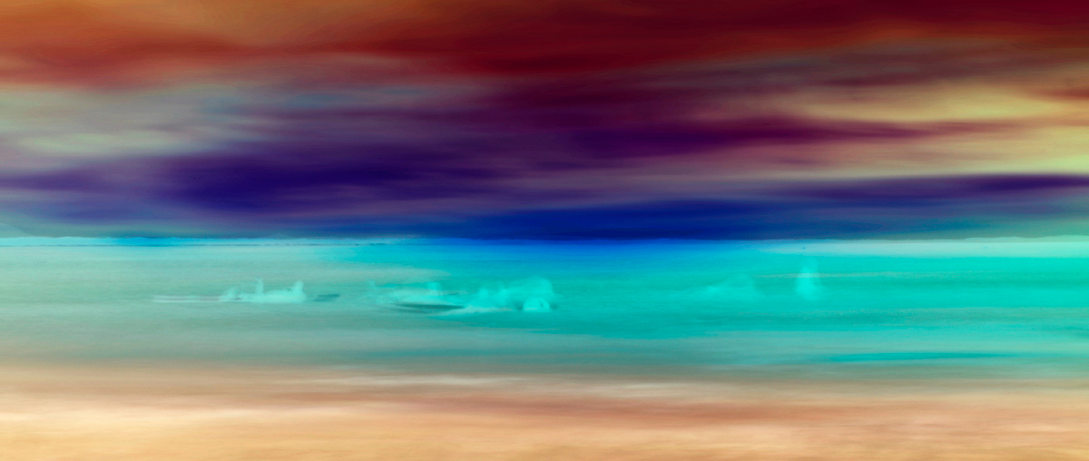 Sunset Hustle. Inspired by a recent trip to Noosa. Depicting a point break\'s peak hour. Photo: <a href=\"https://www.hollytreephoto.com/\" target=\"_blank\">Holly Shoebridge</a>