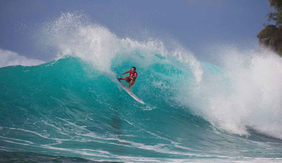 Tyler Wright of Lennox Head, NSW, Australia (pictured) advanced into the Quarterfinals of the Target Maui Pro, winning her Round 3 heat at Honolua Bay, in Maui, Hawaii on Wednesday November 26, 2014. Photo: <a href=\"https://www.aspworldtour.com/\">ASP/Masurel