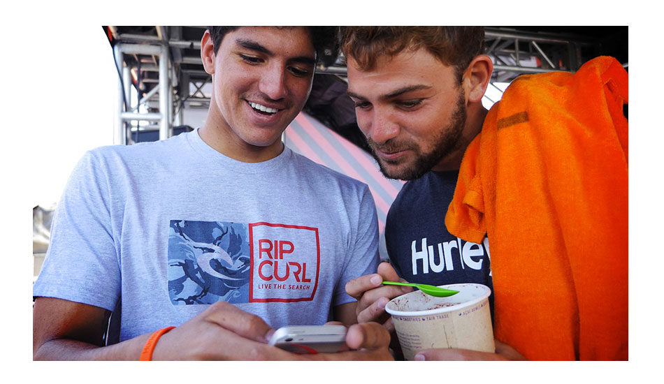 When the waves don\'t cooperate, some turn to technology for entertainment. Photo: <a href=\"https://thehurleypro.com/\">Hurley</a>