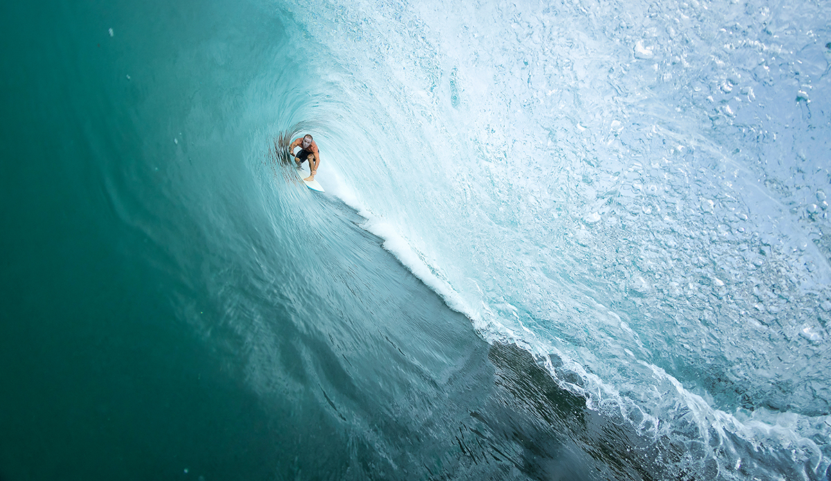 “Koby, as deep as you can get. And this is no closeout shot. At this break being in the barrel is exactly that. It’s literally like being inside the barrel of a rifle. If you can keep your line you will get shot out. Koby does it all the time.” 