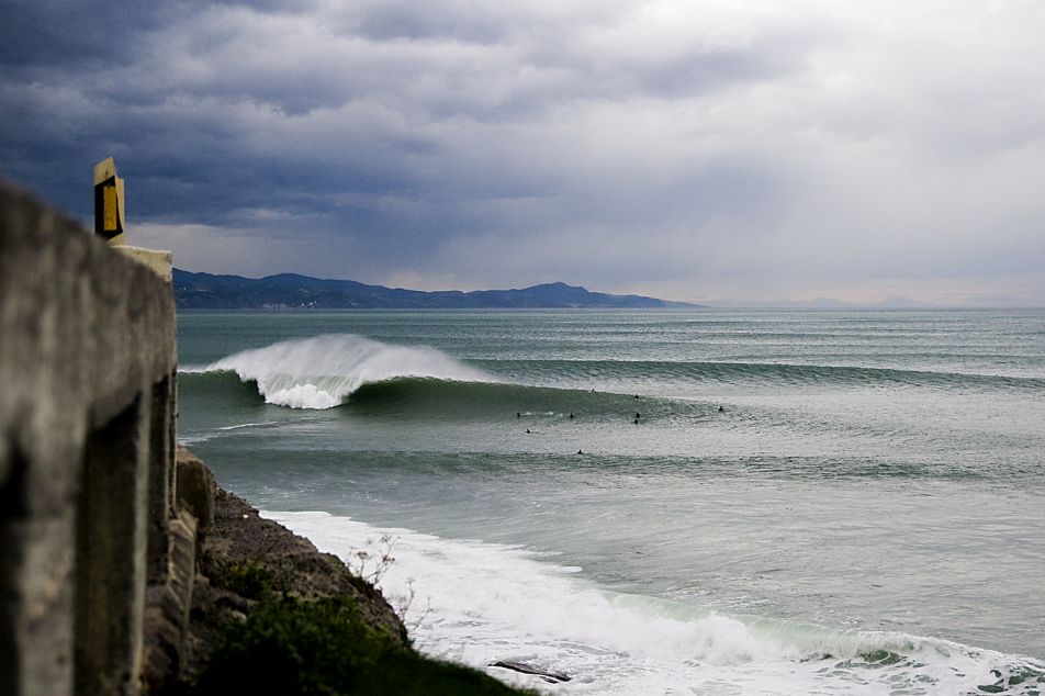 One of the most exciting parts about surf photography is taking lineup shots that encourage people to dream. Photo: Javier Munoz