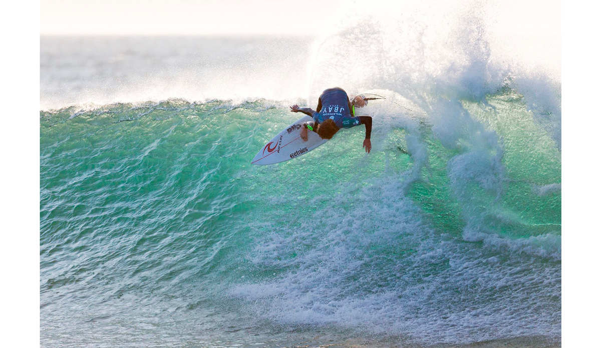 Matt Wilkinson of Sydney, New South Wales, Australia (pictured) advanced into Round 3 of the J-Bay Open, defeating Bede Durbidge with a heat total of 15.93 points (out of a possible 20.00) in Round 2 at Supertubes, Jeffreys Bay, South Africa today. Photo: ASP| Cestari