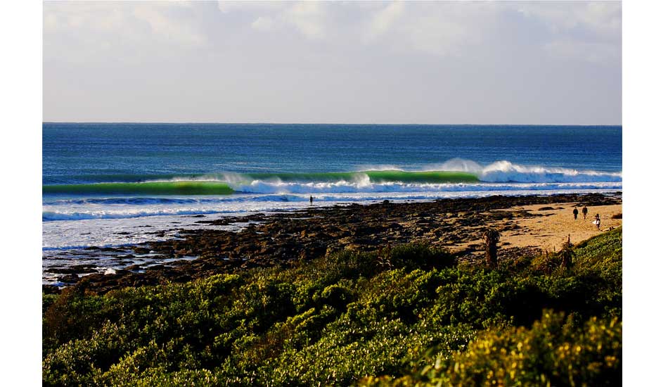 J-Bay, the world\'s most perfect right point. Photo: Jason Naudé