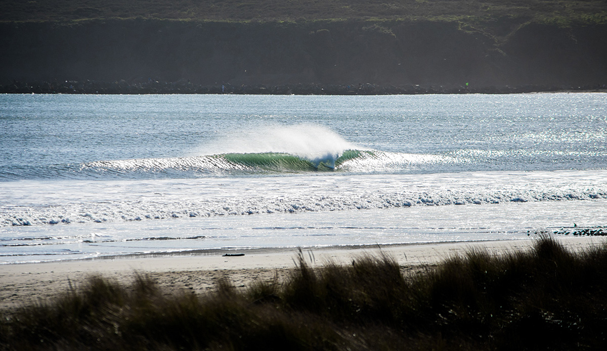 This is primarily a summer spot. But, during a huge NW swell, it can look like this. Not too bad huh? Photo: Jack Bober