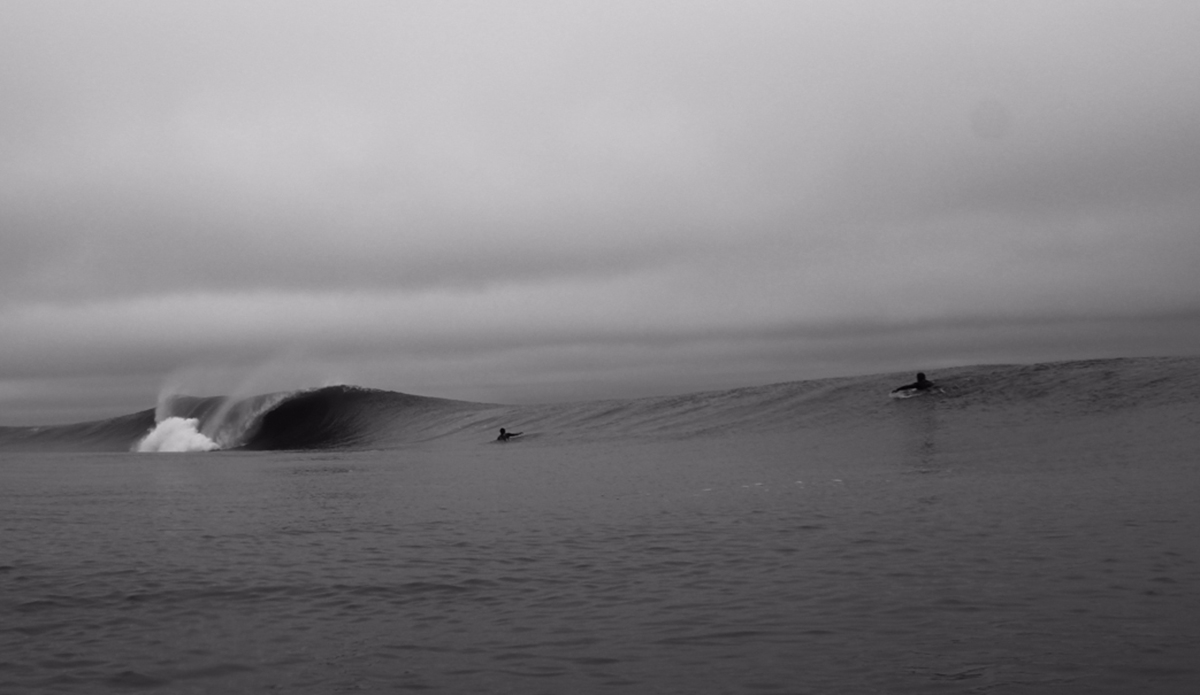 This was my first experience in the Outer Banks. The day prior was spent driving up and down highway 12 trying to find a safe break, but settled for a drifty, 8 foot+ closeout a few miles north of the light house. The swim was dreadful, but the following day at S-Turns (pictured) was flawless. Photo: <a href=\"https://instagram.com/zlottyphoto/\">Jake Zlotnick</a>