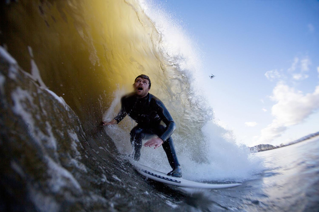  The infamous split second before Dane Reynolds was burned this month. Photo: Lessandro Morales