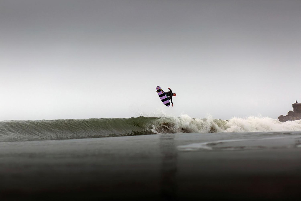 Blair Conklin is one of the few guys I have seen handle a Catchsurf like a real fiberglass board.  Here he is finding a little air section. Photo: Lessandro Morales
