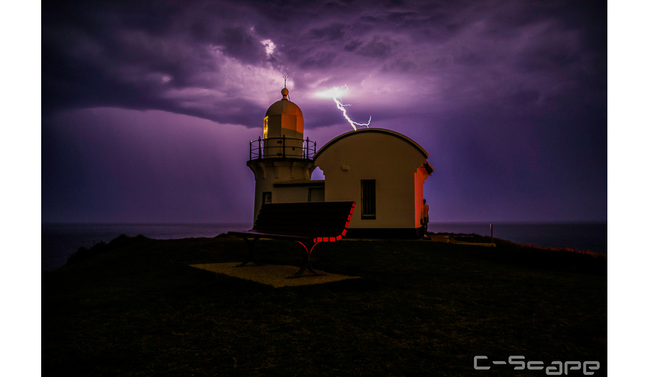 Lightning Storm Tacking Point Lighthouse. Photo: <a href=\"https://www.facebook.com/cscapephoto\">Jason Kirkpatrick</a>