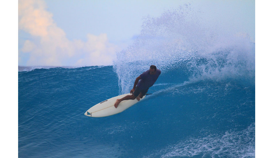 Paul Naudé has always surfed with style. Being 58 hasn’t changed that. Photo: Jason Naudé
