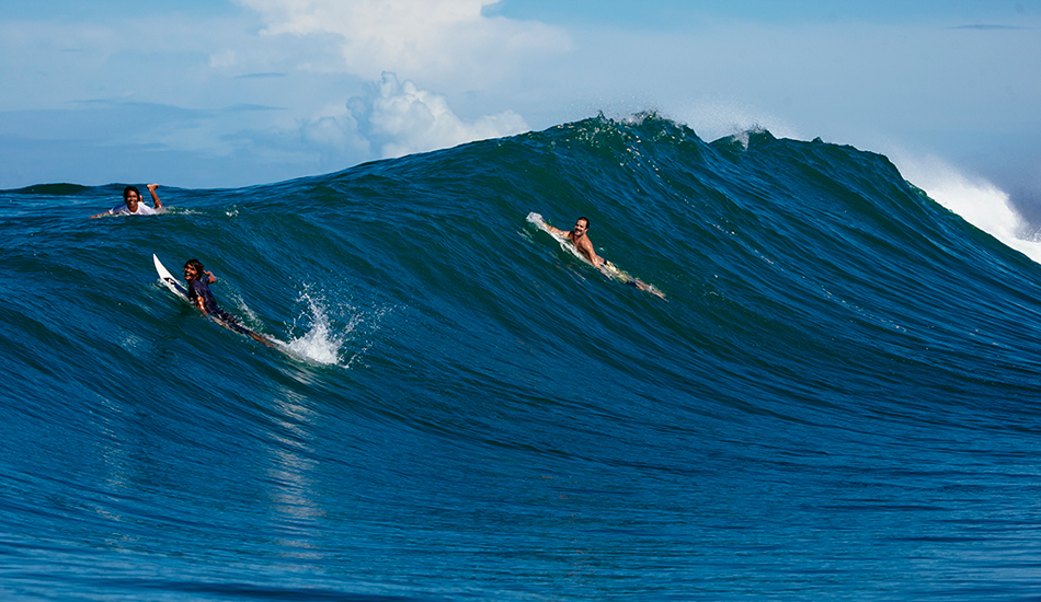 In Indonesia, you often get swells during the off season. I got a call from Rizal during one of them, and headed down to Pacitan with the locals boys and Koby Abberton. Photo: <a href=\"https://www.reposarphoto.com\">Jason Reposar</a>