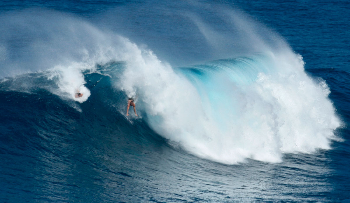 Body surfing at Jaws is a group thing. Photo:<a href=\"https://instagram.com/shannonreporting/\">Shannon Marie</a>