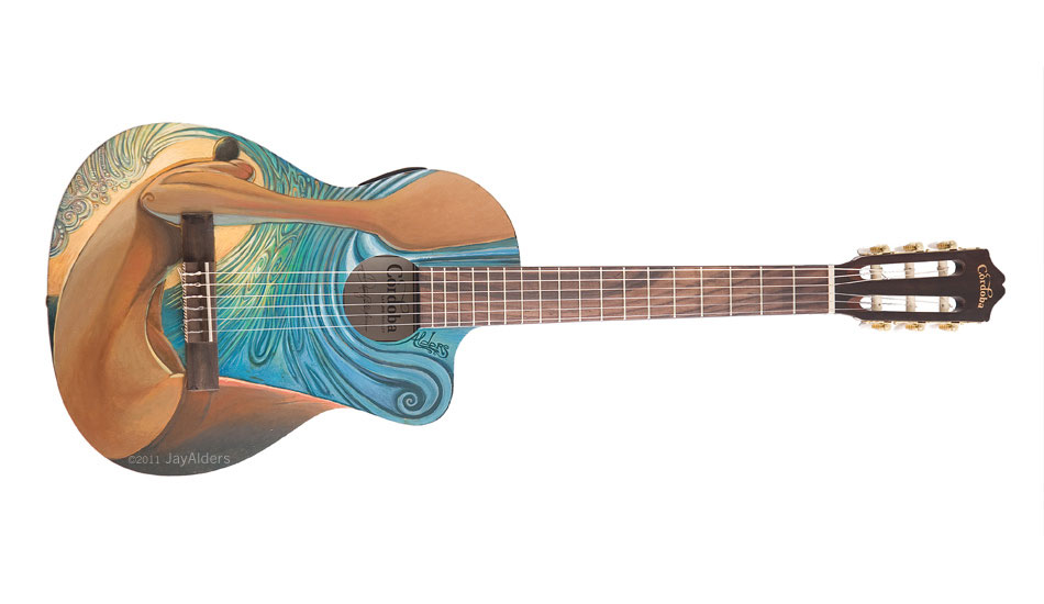 Cosmic Creek Guitar. Art: <a href=\"https://jayalders.com/\" target=_blank>Jay Alders</a>.