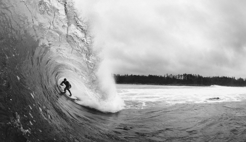 Raph Bruhwiler barreled at one of his favorite Canadian waves. Photo: <a href=\"https://www.jeremykoreski.com/NEW-WORK/AOTEAROA/1/\">Jeremy Koreski</a>