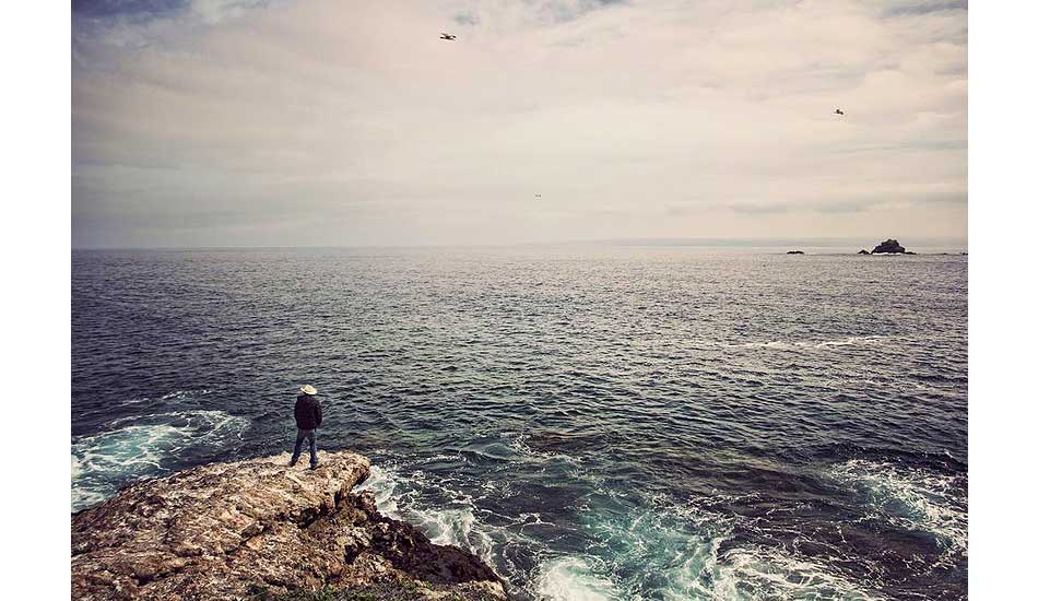 Just got off our panga boat and standing on one of the Coronado islands. I’m looking across the US-Mexican border at San Diego. Photo: Derren Ohanian
